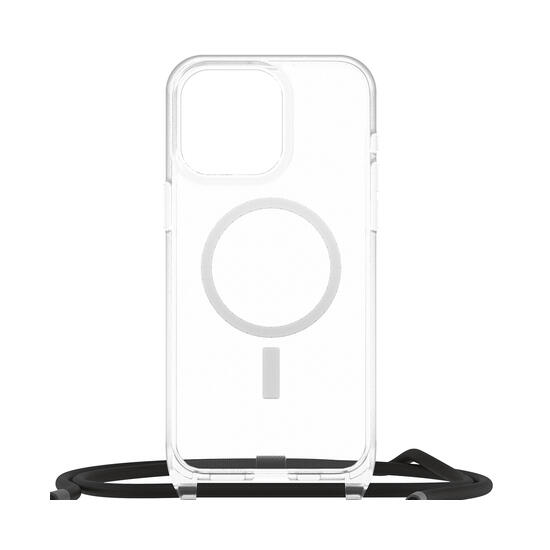 OtterBox React Necklace Funda MagSafe con cuerda para iPhone 15 Pro Max Transparente
