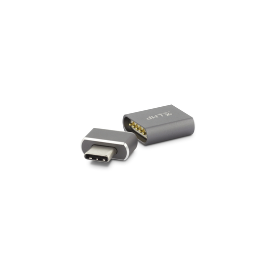 LMP Magnetic Safety Adaptador USB-C a USB-C Gris Espacial