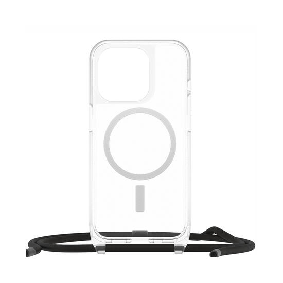 OtterBox React Necklace Funda MagSafe con cuerda para iPhone 15 Pro Transparente