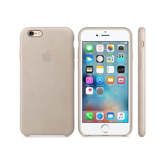Apple Funda iPhone 6 /6s Leather Case Gris Rosado