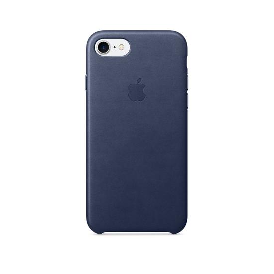 Apple Leather Case Funda iPhone 7 Azul Noche 
