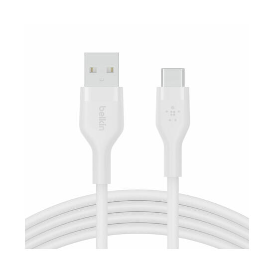 Belkin Boost Charge Cable silicona USB-A a USB-C 1m blanco 2 unidades