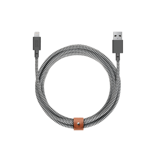 Native Union Belt Cable XL Lightning a USB con correa 3m Zebra