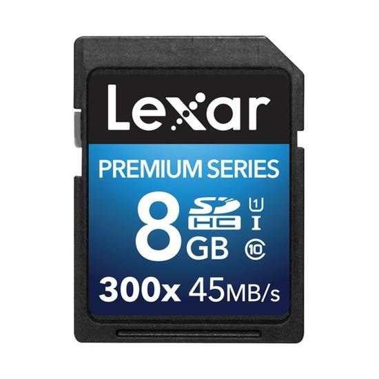 Lexar Premium Tarjeta de memoria SDHC, UHS Clase 1, 300X | 8GB 