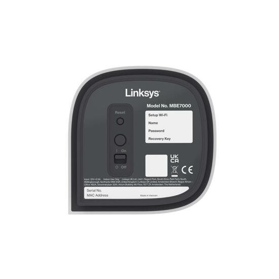 Linksys Velop Pro 7 MBE7001 Tri-Band Wi-Fi 7 Mesh 1 nodo