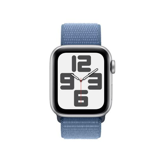 Apple Watch SE | GPS | 40mm | Caja Aluminio Plata | Correa Loop deportiva Azul Invierno | Única