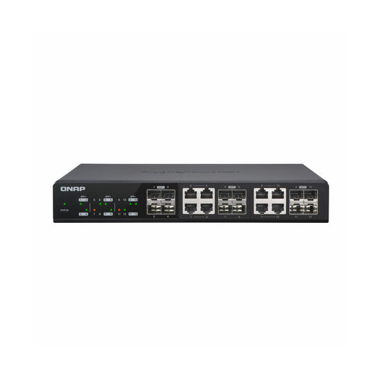 QNAP Switch Gestionable 10 Gigabit 8 puertos 10GbE SFP+/RJ-45 + 4 10 Gigabit SFP+