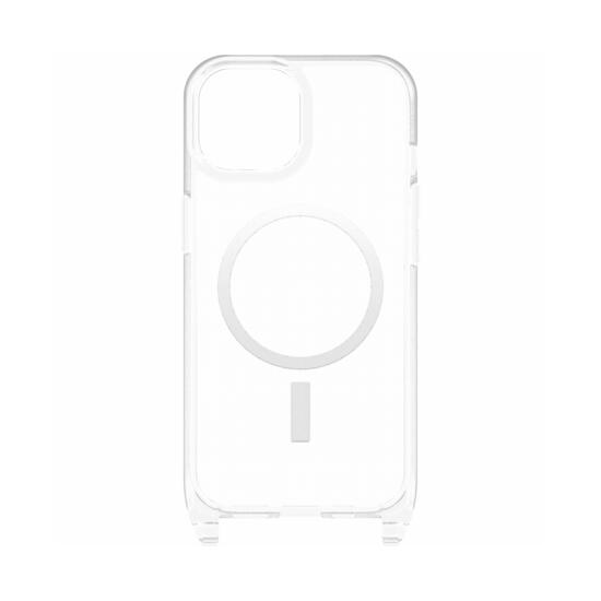 OtterBox React Necklace Funda MagSafe con cuerda para iPhone 15 Transparente