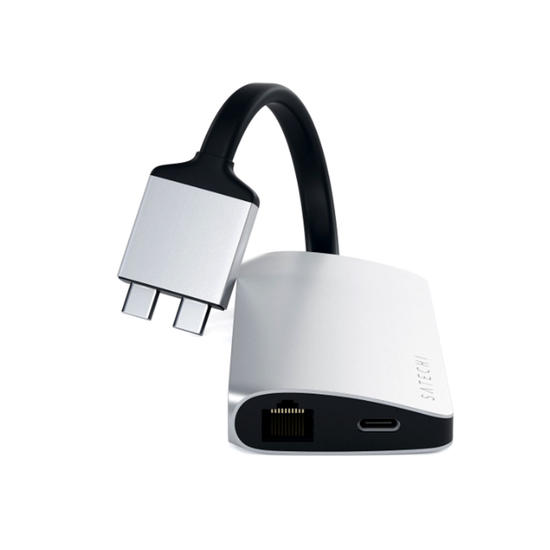 Satechi Hub USB-C Dual HDMI 4K Multimedia Plata