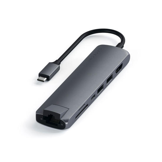 Satechi Hub USB-C Slim Multipuerto Gris Espacial