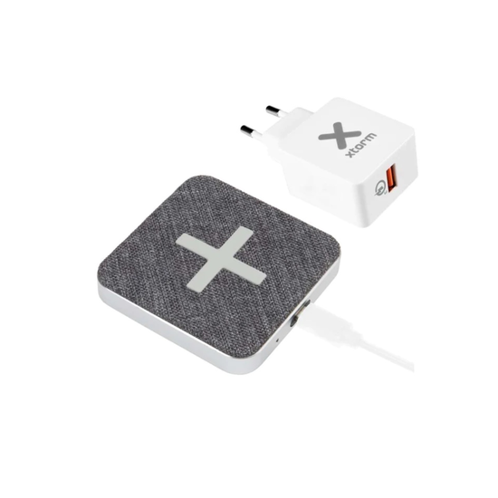 Xtorm Pad Balance Base de carga inalámbrica + adaptador de corriente 10W USB-C gris