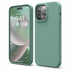 APPLE Funda de trenzado fino con MagSafe para el iPhone 15 Pro, Verde  perenne