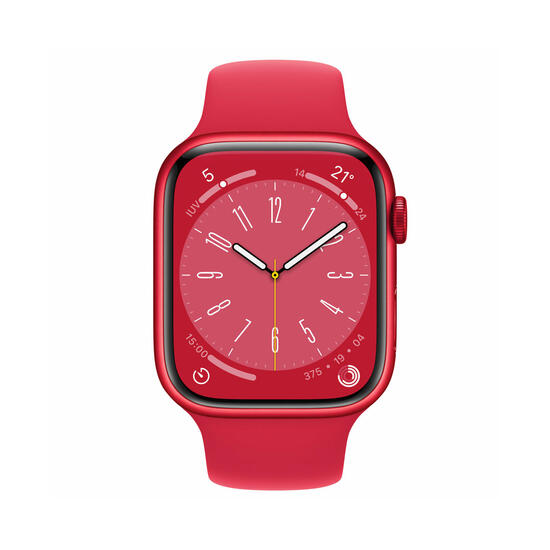 Apple Watch Series 8 GPS 45mm Caja Aluminio (PRODUCT)RED Correa deportiva (PRODUCT)RED