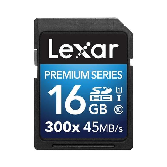 Lexar Premium Tarjeta de Memoria SDHC UHS Clase 1, 300X |16GB  