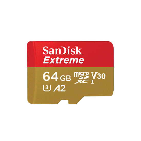SanDisk Extreme tarjeta de memoria microSDXC 64GB v30 U3 UHS-I 160MB/s-60MB/s