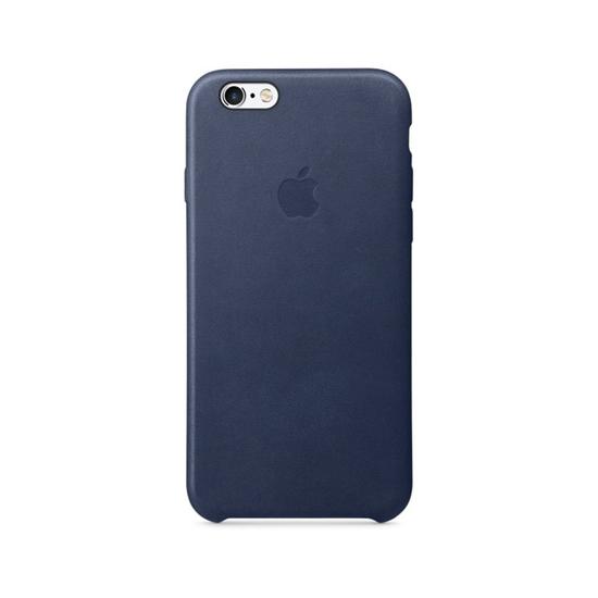 Como nuevo - Apple Leather Case Funda iPhone 6 Plus/6s Plus Azul Noche