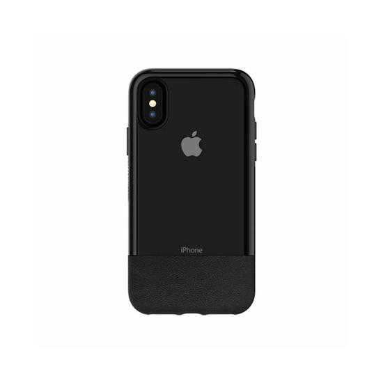 OtterBox Slim Case Funda iPhone X/Xs Negro + Alpha Glass