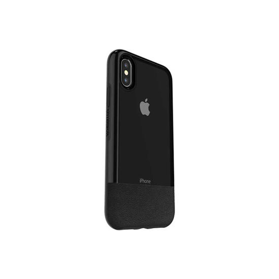 OtterBox Slim Case Funda iPhone X/Xs Negro + Alpha Glass