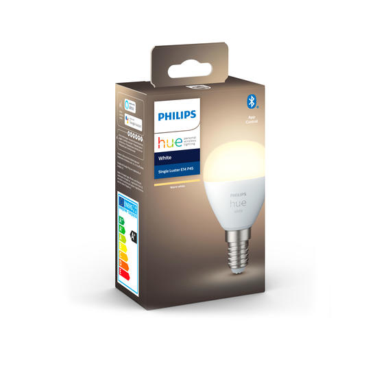 Philips Hue White Bombilla LED esférica inteligente E14 Bluetooth