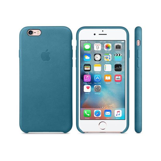 Apple Leather Case iPhone 6/6s Azul Marino