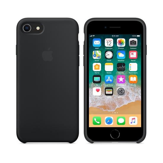 Apple Silicon Case Funda iPhone 8 / 7 Negro