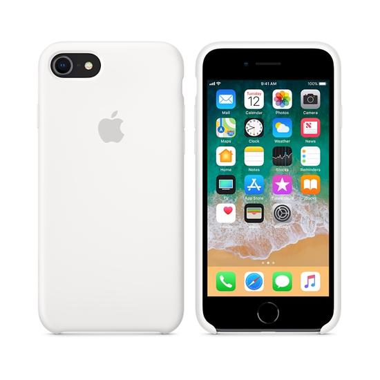 Apple Silicon Case Funda iPhone 8 / 7 Blanco
