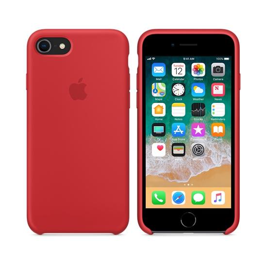 Apple Silicon Case Funda iPhone 8 / 7 Red