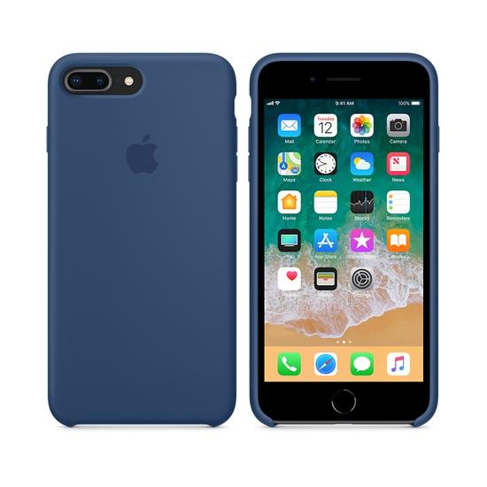 Apple Silicon Case Funda iPhone 8 Plus / 7 Plus Azul Cobalto