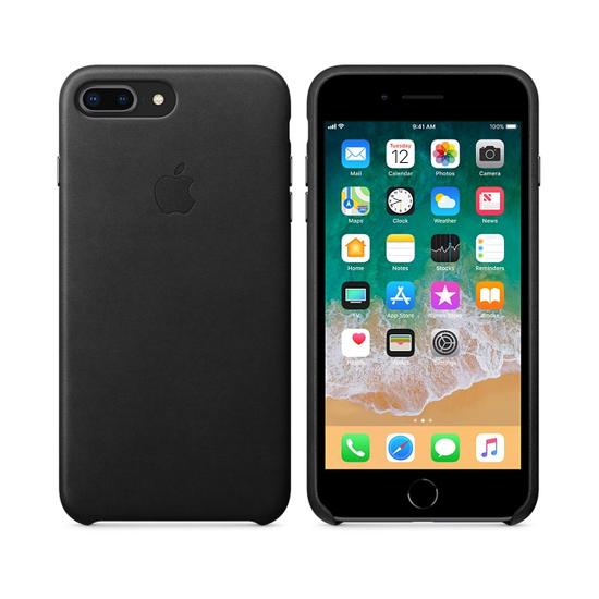 Apple Leather Case Funda piel iPhone 8 Plus / 7 Plus Negro