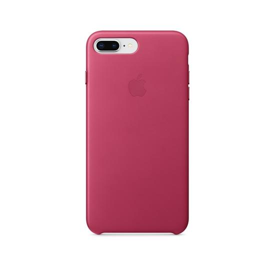 Apple Leather Case Funda piel iPhone 8 Plus / 7 Plus Rosa Fucsia