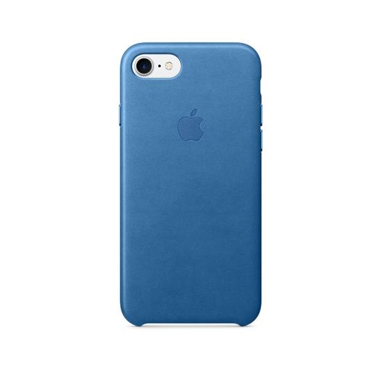 Apple Leather Case Funda iPhone 7 Azul Mar