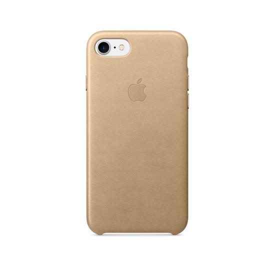 Apple Leather Case Funda iPhone 7 Canela