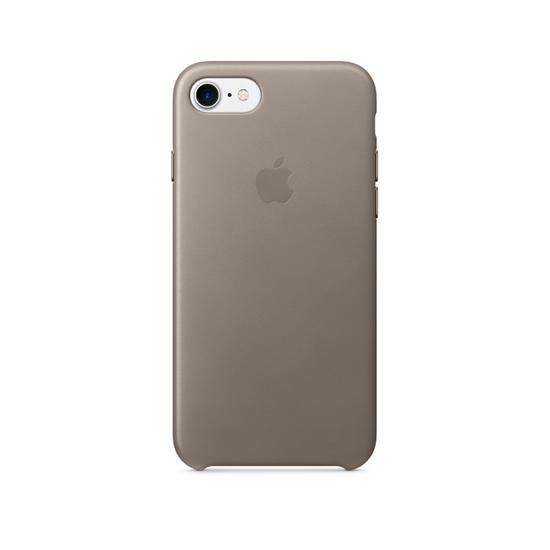 Apple Leather Case Funda iPhone 7 Marrón Topo