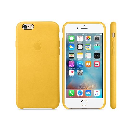 Apple Leather Case Funda iPhone 6/6s Marigold