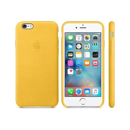 Apple Leather Case Funda iPhone 6/6s Marigold