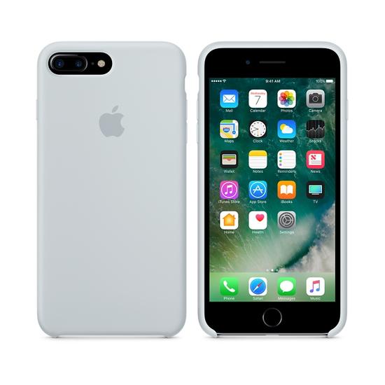 Apple Silicone Case funda iPhone 7 Plus Azul Neblina
