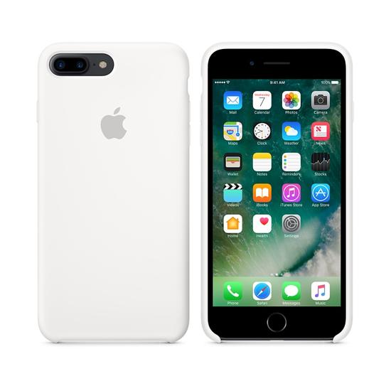 Apple Silicone Case Funda iPhone 7 Plus Blanco