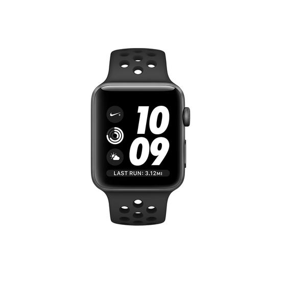 Apple Watch Nike+, 38mm Caja de Aluminio en Gris Espacial y Correa Nike Sport Antracita/Negra