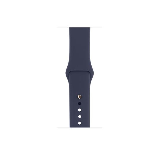 Apple Watch Series 1 38mm Caja  Aluminio  Oro y Correa portiva Azul Noche