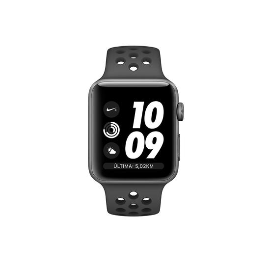 Apple Watch Nike+ Series 3 GPS 38mm Caja Aluminio Gris Espacial y correa Nike Sport Antracita/Negro