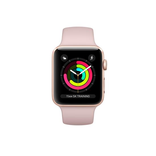 Apple Watch Series 3 GPS 42mm Caja Aluminio Oro y Correa Deportiva Rosa Arena
