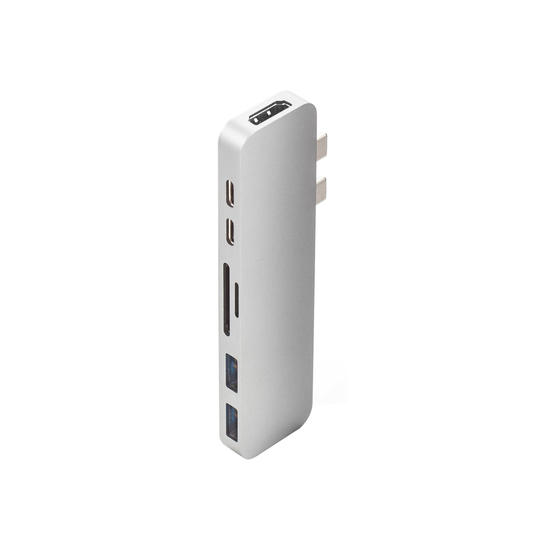 Hyperdrive DUO Hub USB-C Thunderbolt 3 Plata