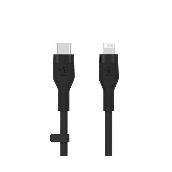 Belkin Boost Charge Flex Cable silicona USB-C a Lightning 2m negro
