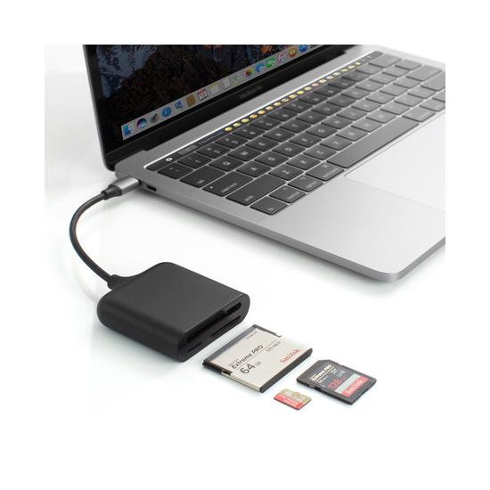 HyperDrive USB-C Pro Card Reader Lector Tarjetas Negro