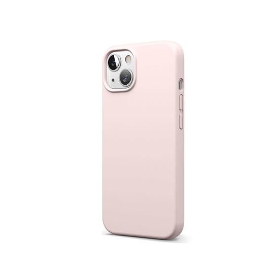 Elago Funda silicona MagSafe iPhone 13 rosa