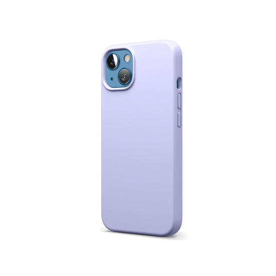 Elago Funda silicona MagSafe iPhone 13 púrpura