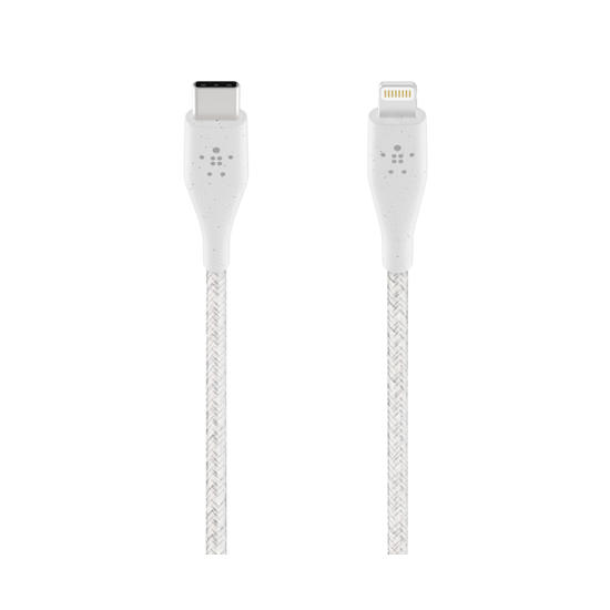 Belkin Duratek Plus Ligthning Cable - USB-C Strap Blanco