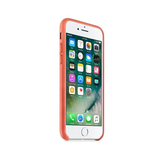 Apple Leather Case Funda iPhone 7 Rosa geranio