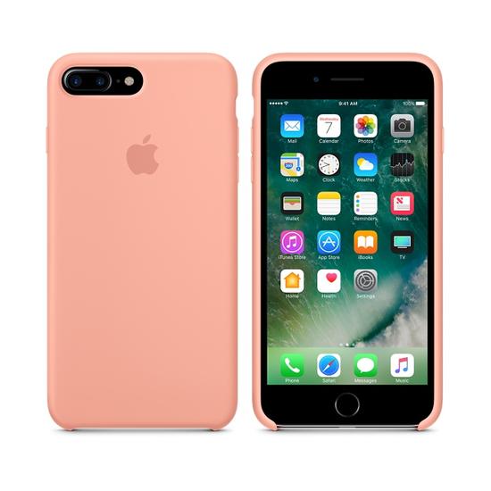 Apple Silicone Case funda iPhone 7 Plus Rosa Flamenco