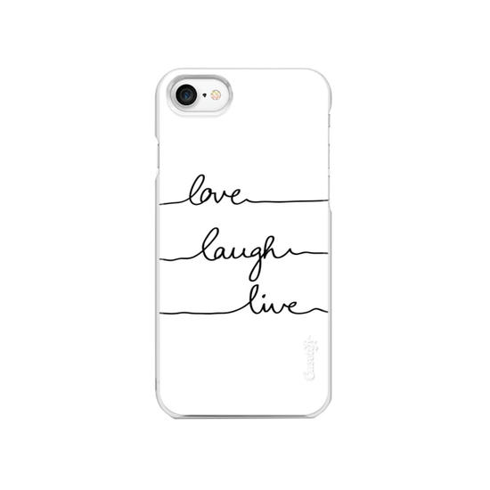 Casetify Love Laugh Live Funda iPhone 6/6S Blanco